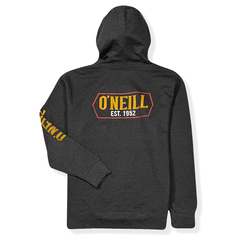 O'Neill Brink Pullover Hoodie Mens L Charcoal Grey Graphic‎ Logo NWT